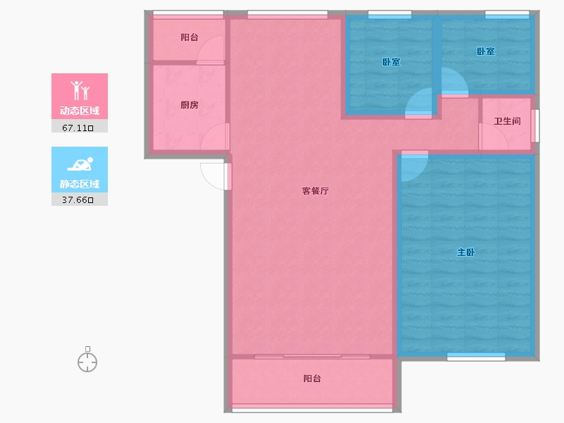 广东省-深圳市-南油生活区(B区)-94.51-户型库-动静分区