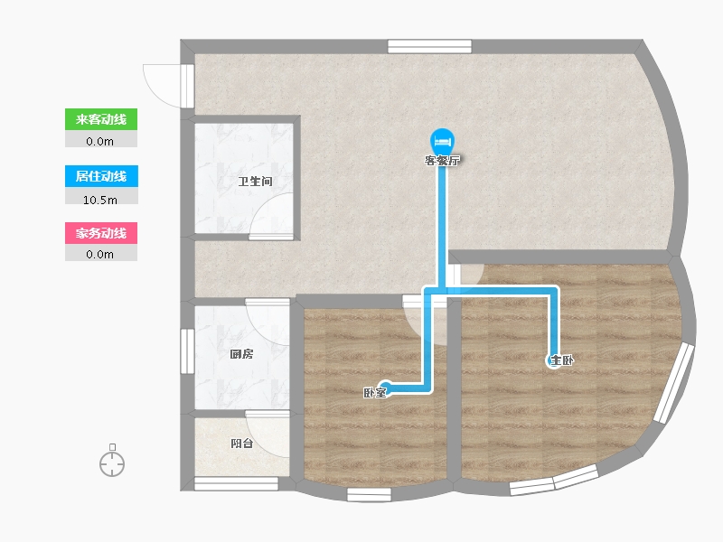 广东省-深圳市-庐山花园-60.07-户型库-动静线