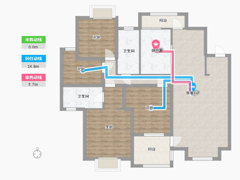 广东省-深圳市-阳光带海滨城(一期)-111.01-户型库-动静线