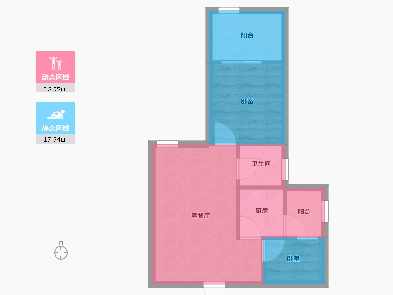 湖北省-黄冈市-东方颐园-39.13-户型库-动静分区