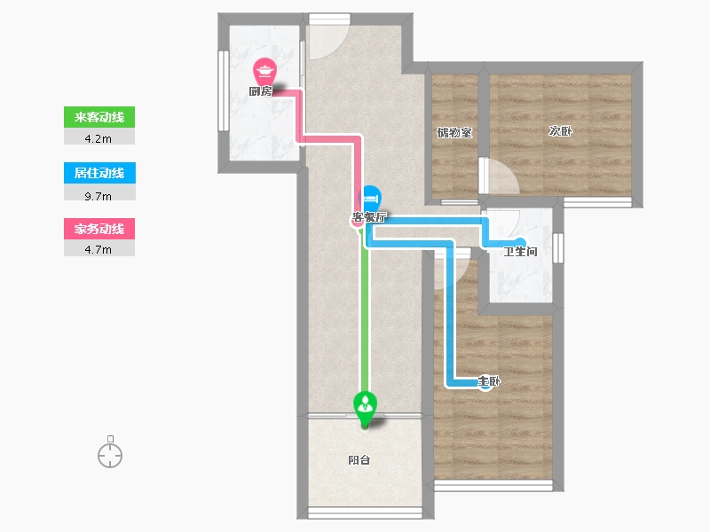 广东省-深圳市-华晖云门-56.25-户型库-动静线