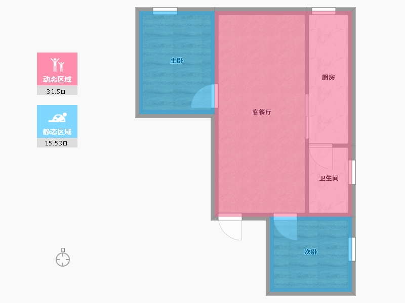 广东省-深圳市-日豪名园-41.67-户型库-动静分区