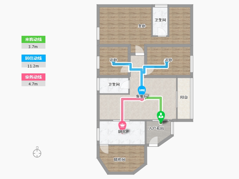 广东省-深圳市-鸿翔花园-97.93-户型库-动静线