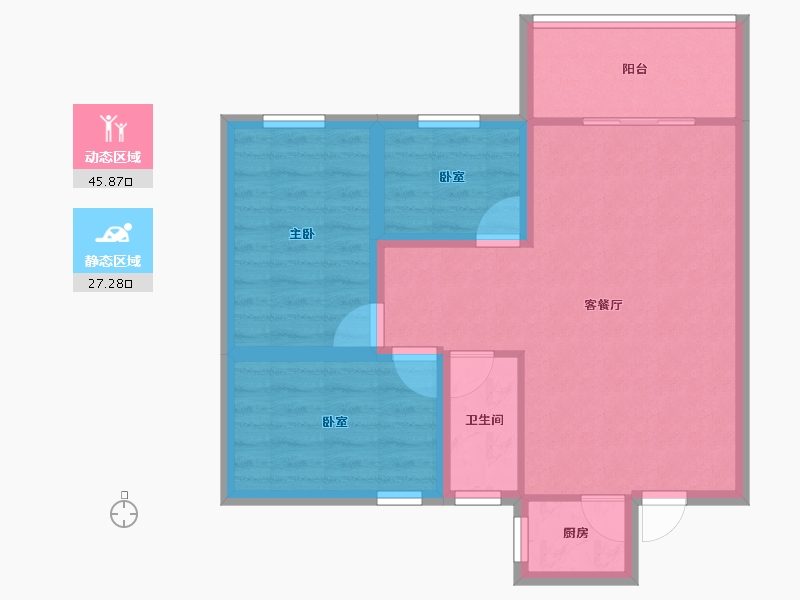 广东省-深圳市-南光花园-65.13-户型库-动静分区