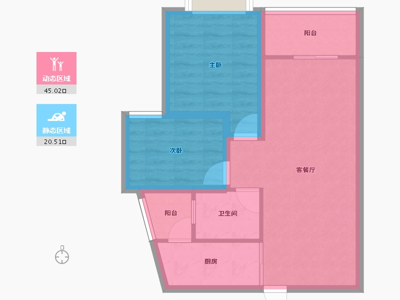 广东省-深圳市-南国丽城-58.25-户型库-动静分区