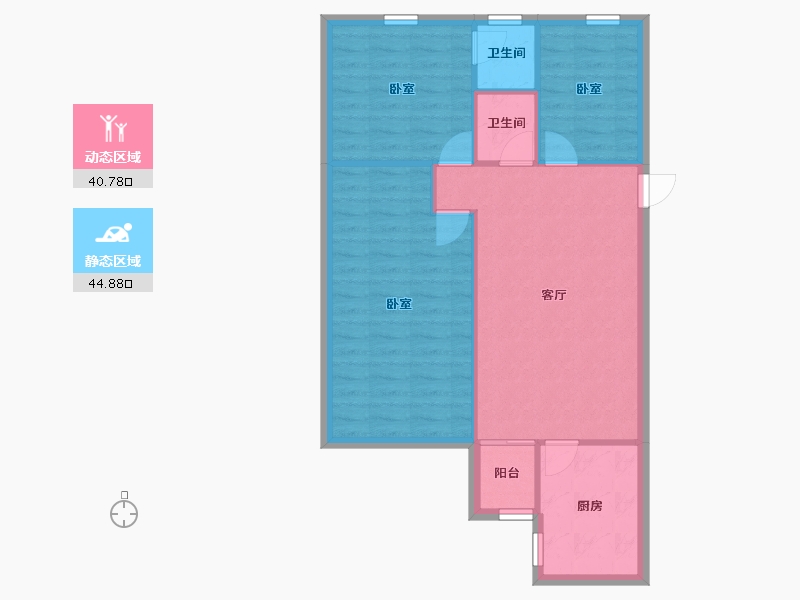 广东省-深圳市-金丽豪苑-78.36-户型库-动静分区