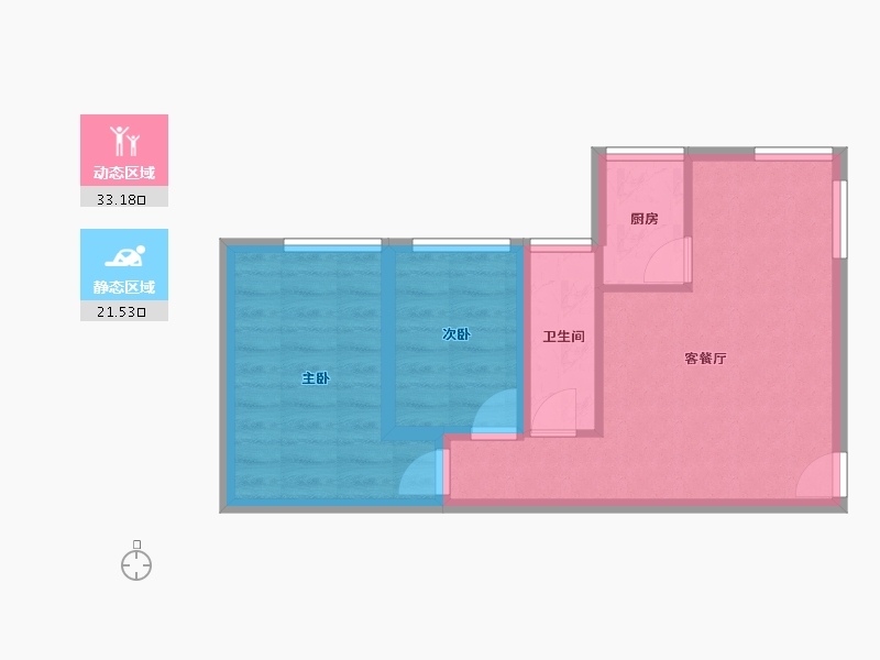 广东省-深圳市-大澎花园-48.26-户型库-动静分区