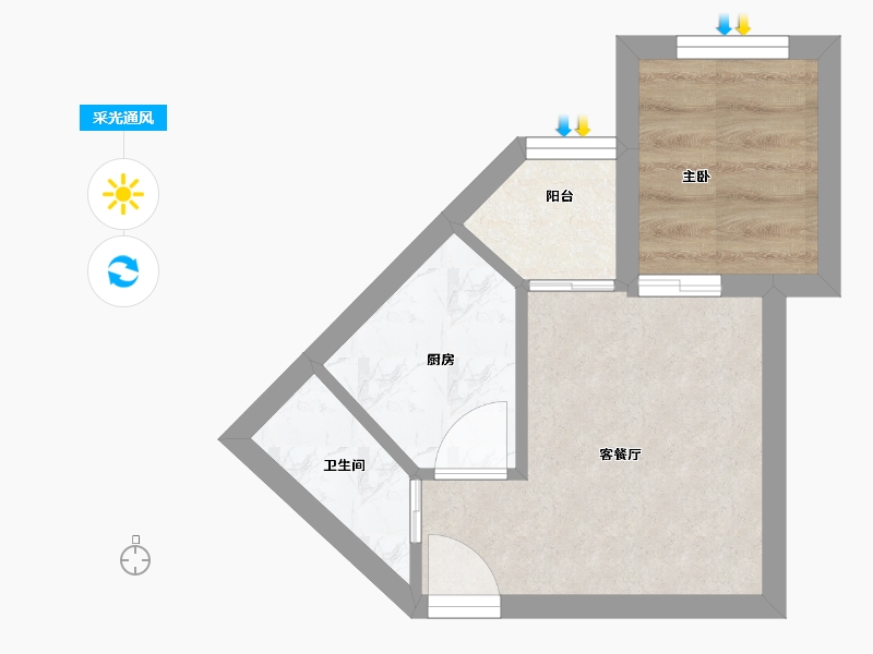 广东省-深圳市-汇宾广场-22.42-户型库-采光通风