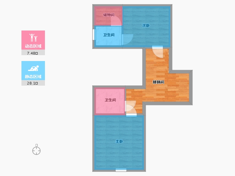 广东省-深圳市-桑泰丹华一期-42.99-户型库-动静分区