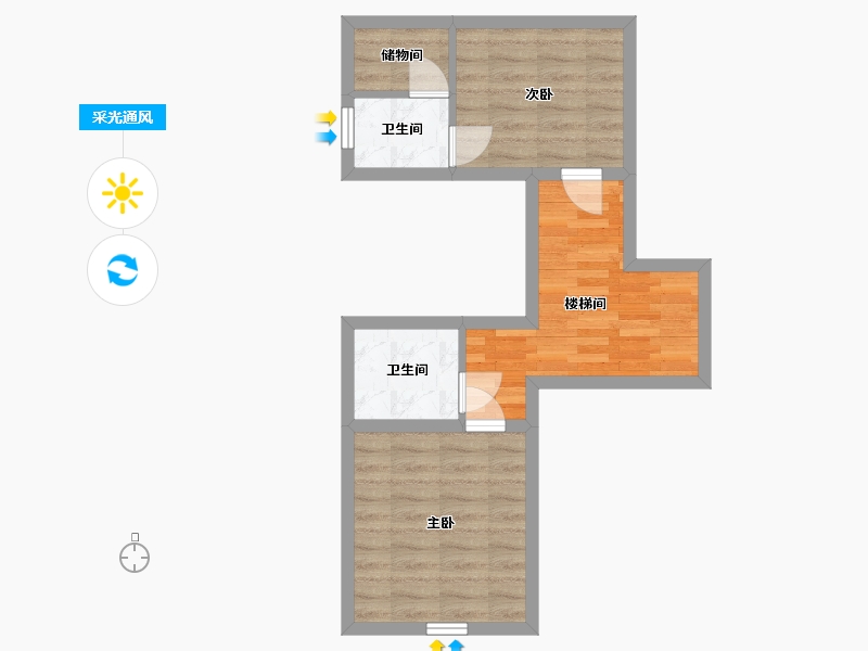 广东省-深圳市-桑泰丹华一期-42.99-户型库-采光通风