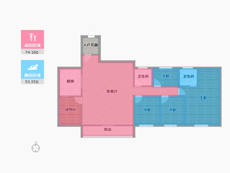 广东省-深圳市-金泓凯旋城-115.19-户型库-动静分区