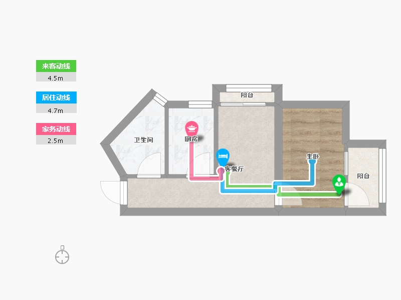 广东省-深圳市-康佳苑-26.80-户型库-动静线