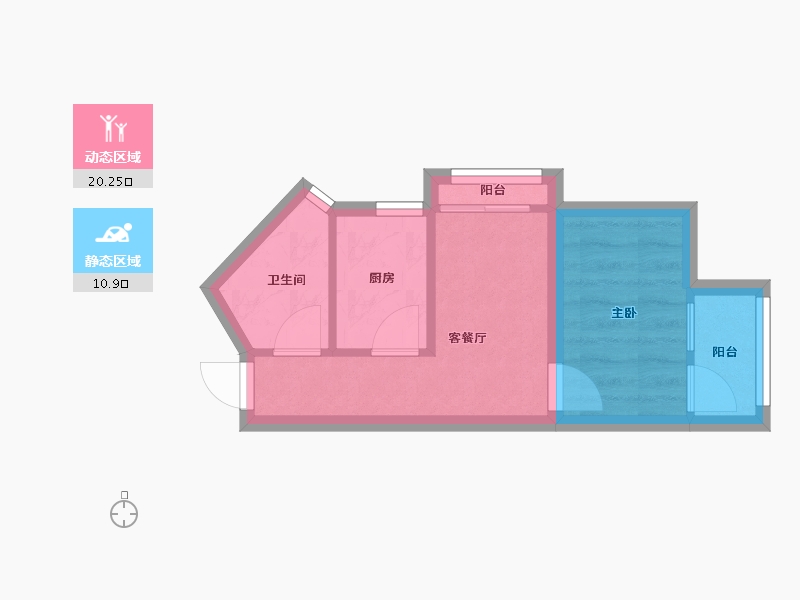 广东省-深圳市-康佳苑-26.80-户型库-动静分区