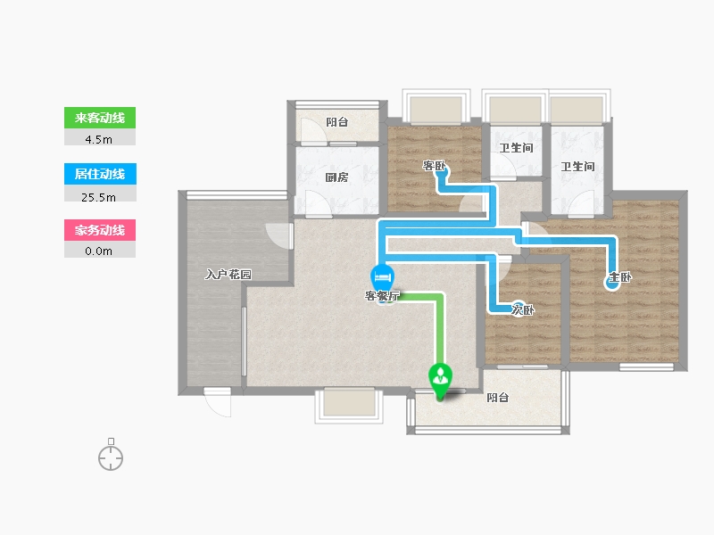 广东省-深圳市-锦绣江南一二三期-96.89-户型库-动静线