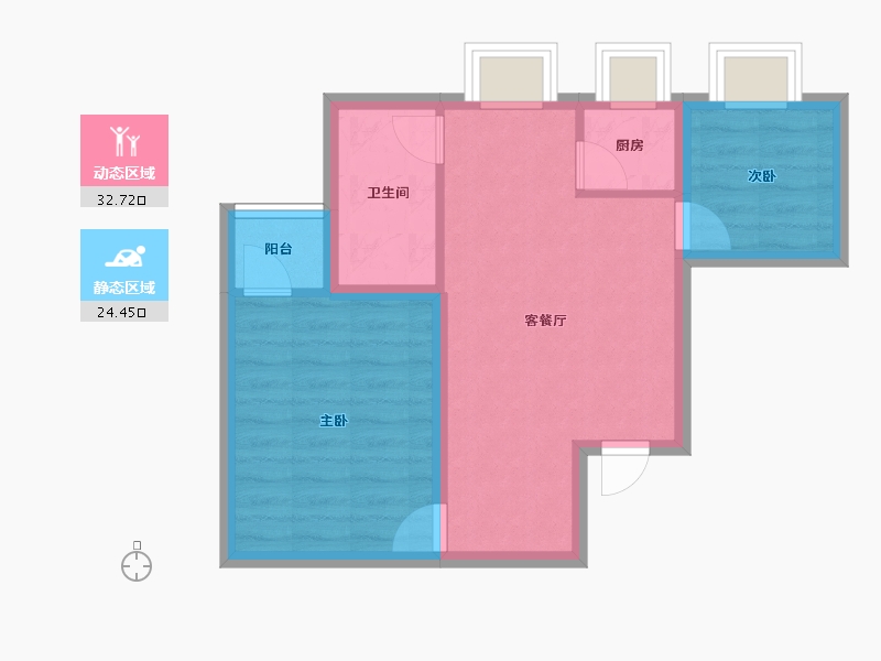 广东省-深圳市-福海苑-50.68-户型库-动静分区