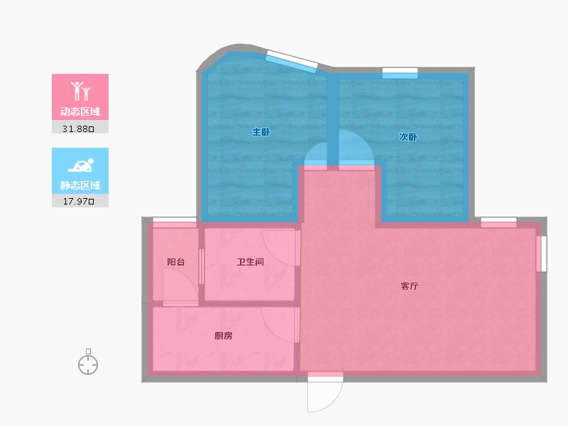 广东省-深圳市-汇景豪苑-43.71-户型库-动静分区