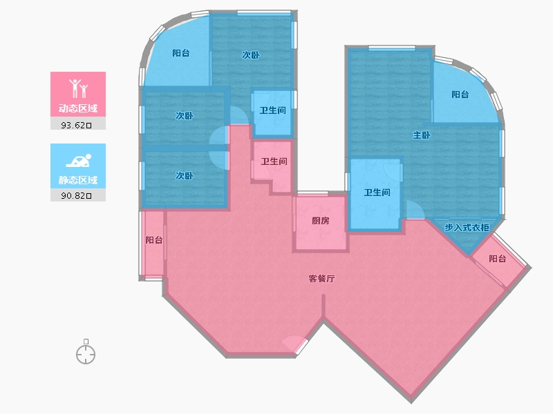 广东省-深圳市-锦绣花园四期-169.03-户型库-动静分区