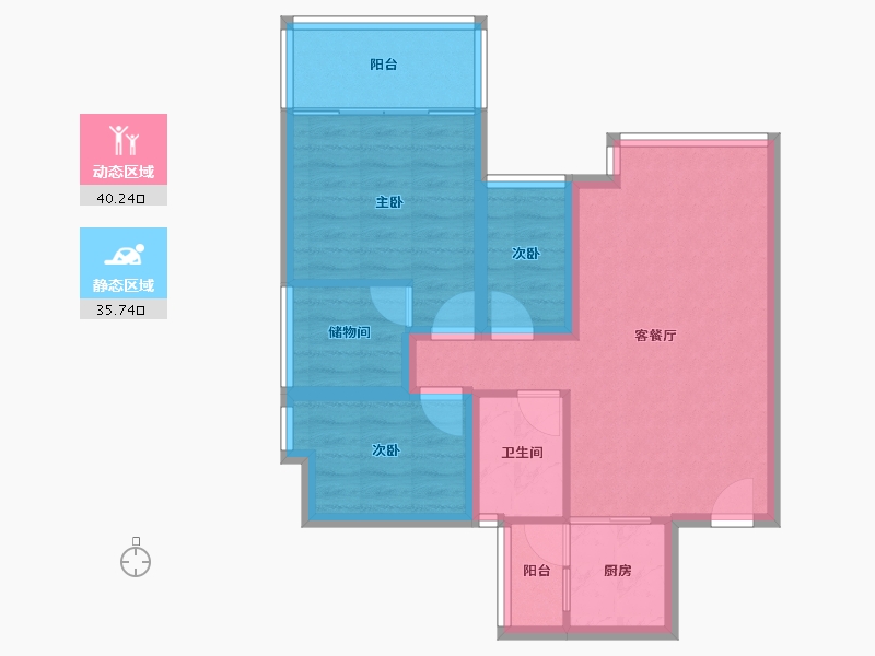 广东省-深圳市-保利上城-67.25-户型库-动静分区