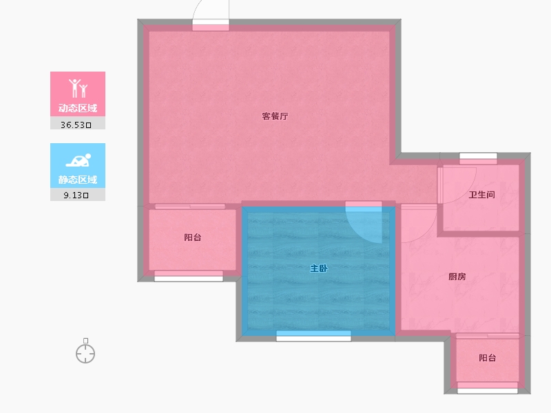 广东省-深圳市-创世纪滨海花园-40.21-户型库-动静分区