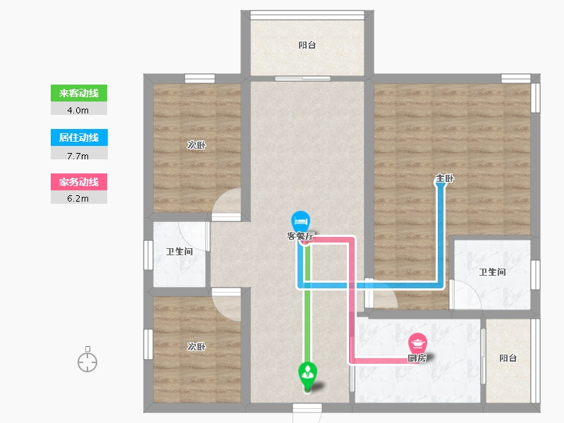 广东省-深圳市-万裕椰风海岸-86.30-户型库-动静线