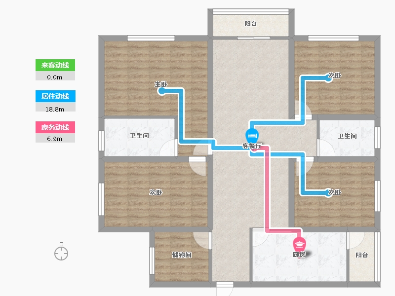 广东省-深圳市-金泓凯旋城-124.58-户型库-动静线