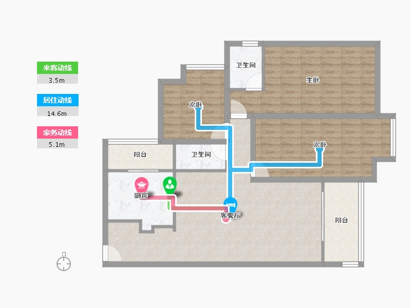 广东省-深圳市-浪漫港湾-109.94-户型库-动静线