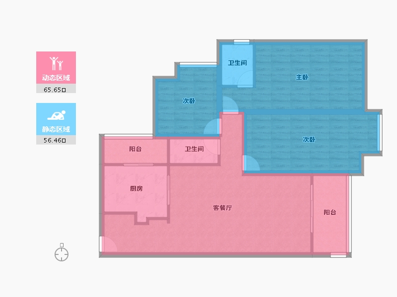 广东省-深圳市-浪漫港湾-109.94-户型库-动静分区