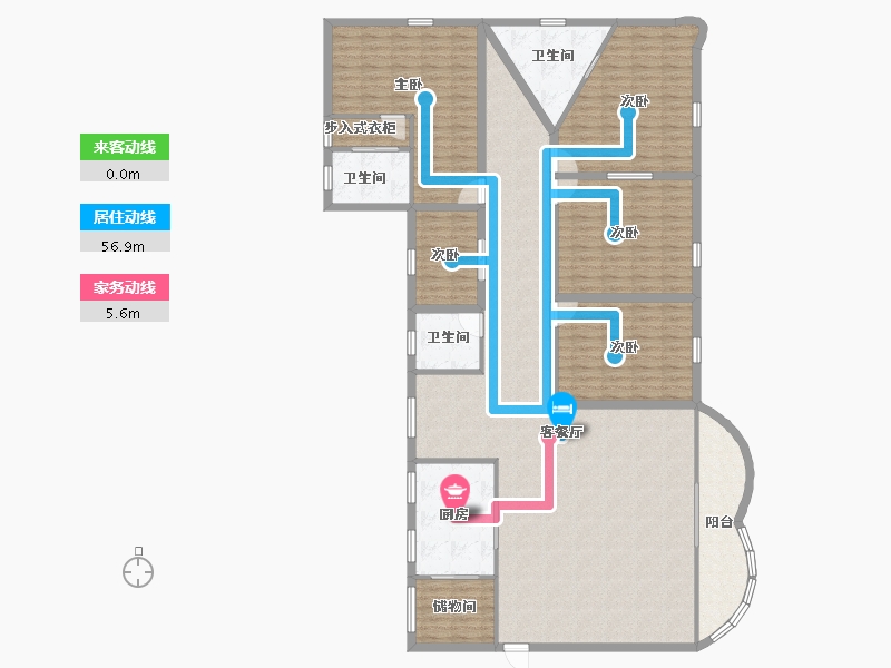 广东省-深圳市-鸿景园-189.11-户型库-动静线