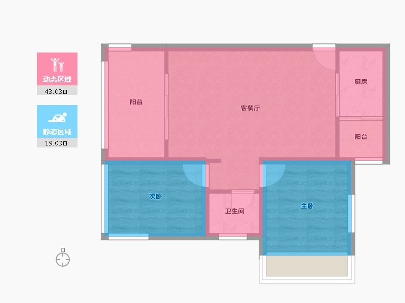 广东省-深圳市-合正瑞园-55.37-户型库-动静分区