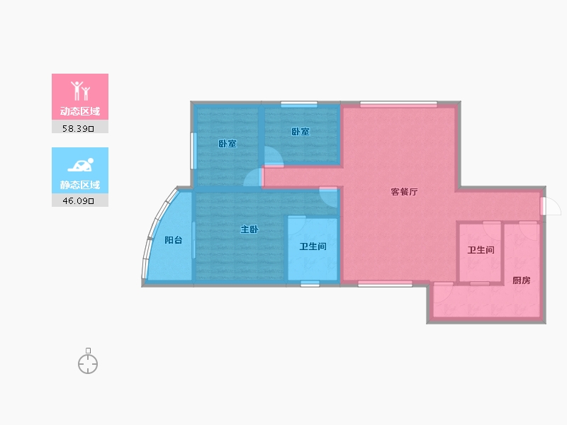 广东省-深圳市-港逸豪庭-93.54-户型库-动静分区