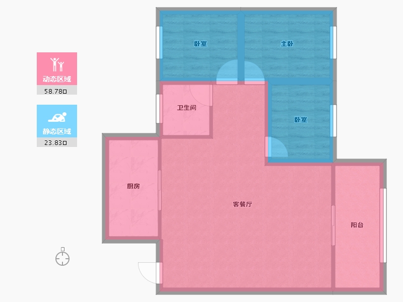 广东省-深圳市-南新苑-74.26-户型库-动静分区