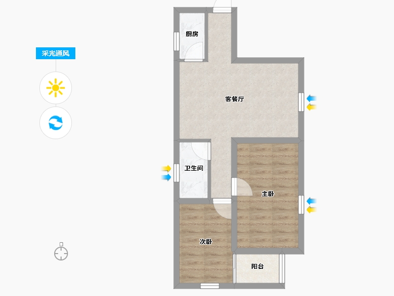 广东省-深圳市-海富花园-49.09-户型库-采光通风