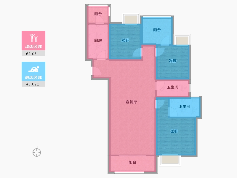 广东省-深圳市-华侨城四海云亭-94.12-户型库-动静分区