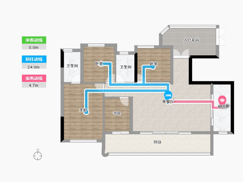 四川省-成都市-金沙清源里-104.00-户型库-动静线