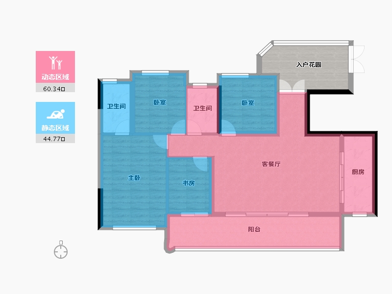 四川省-成都市-金沙清源里-104.00-户型库-动静分区