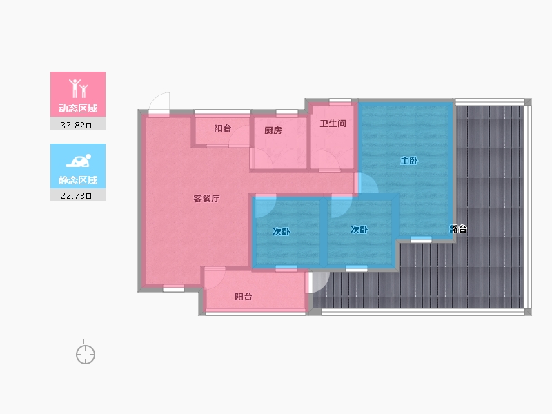 广东省-深圳市-佳兆业新都汇-70.39-户型库-动静分区