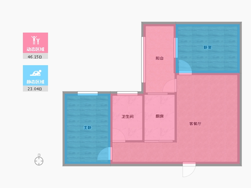 广东省-深圳市-南新苑-61.66-户型库-动静分区