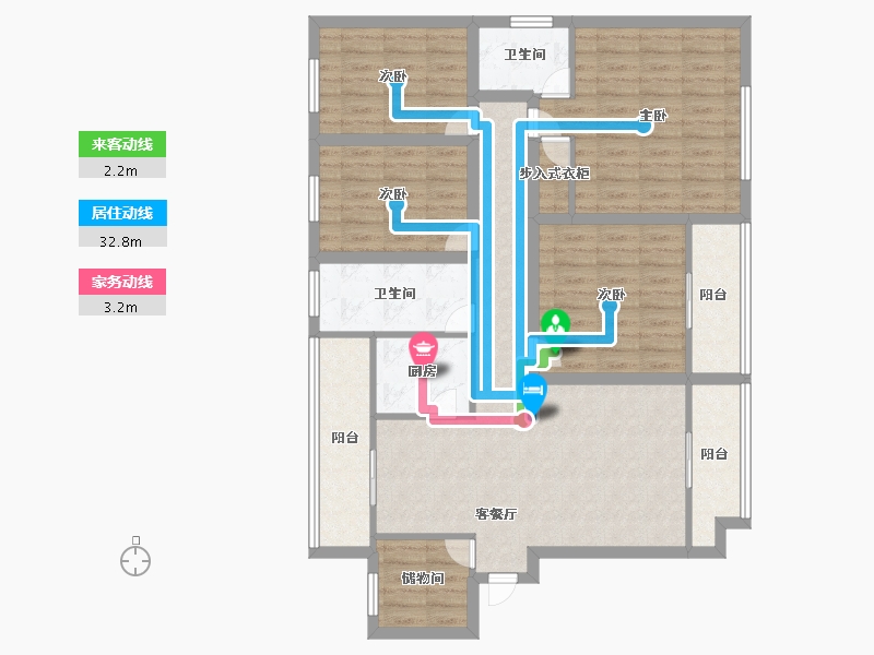 广东省-深圳市-金汐府小区-106.40-户型库-动静线