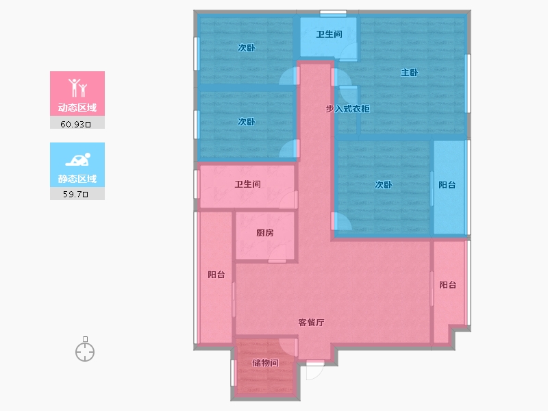 广东省-深圳市-金汐府小区-106.40-户型库-动静分区