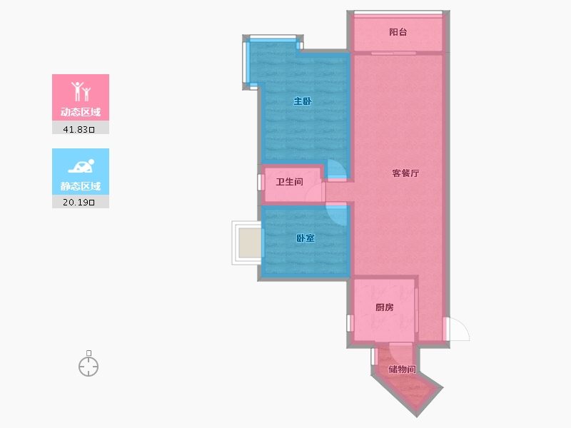 广东省-深圳市-信和自由广场-54.14-户型库-动静分区