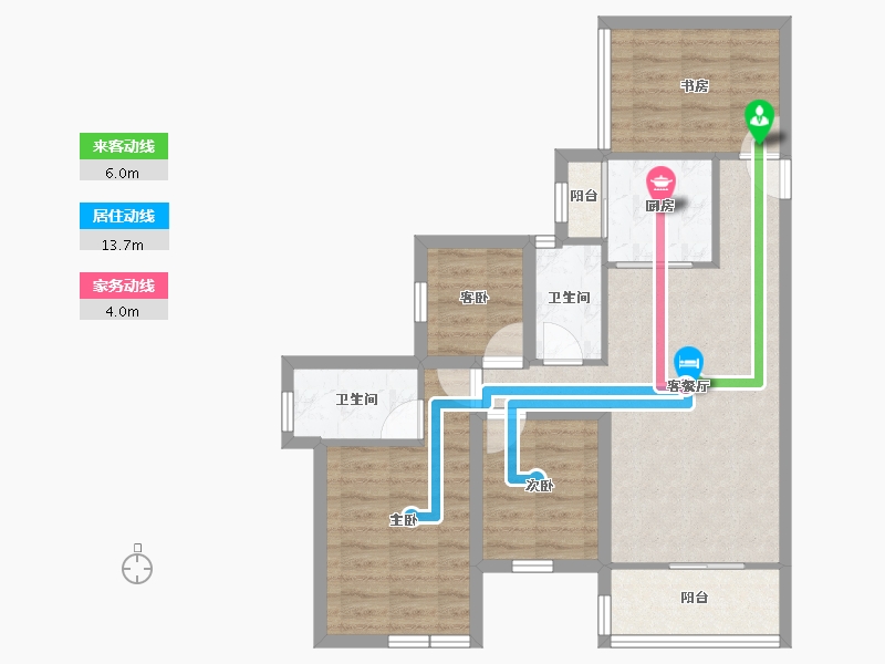 广东省-深圳市-星河银湖谷-73.37-户型库-动静线