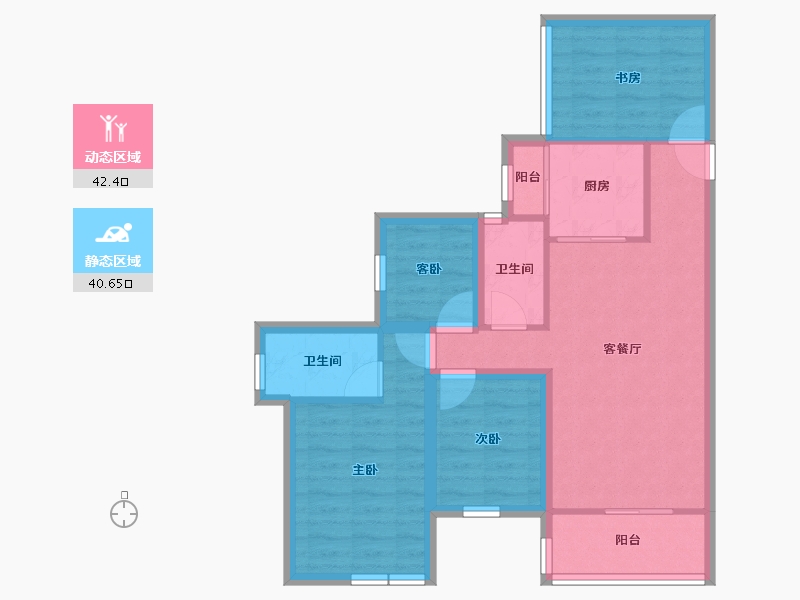 广东省-深圳市-星河银湖谷-73.37-户型库-动静分区