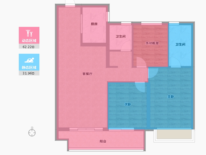 河北省-廊坊市-绿地光屿森林-85.00-户型库-动静分区