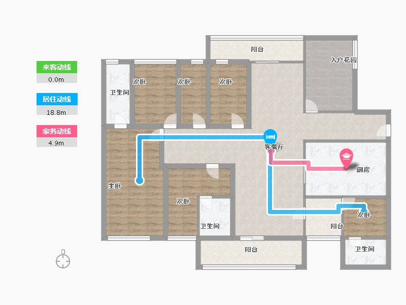 广东省-深圳市-大冲城市花园-140.00-户型库-动静线