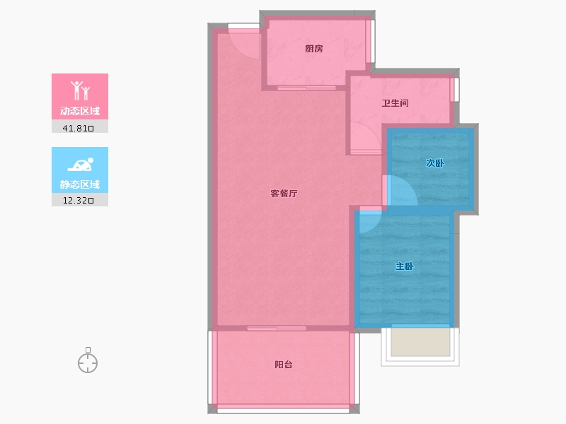 广东省-深圳市-碧海富通城一期-47.81-户型库-动静分区