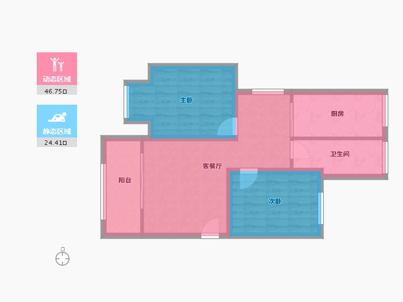 广东省-深圳市-马家龙方卉园-63.14-户型库-动静分区