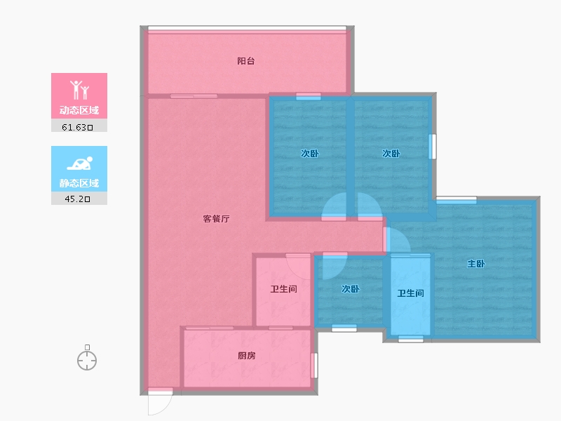 广东省-深圳市-缤纷年华-95.01-户型库-动静分区