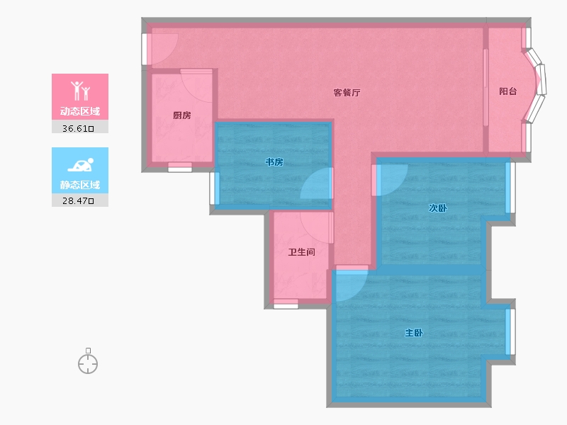 广东省-深圳市-龙祥苑-57.42-户型库-动静分区