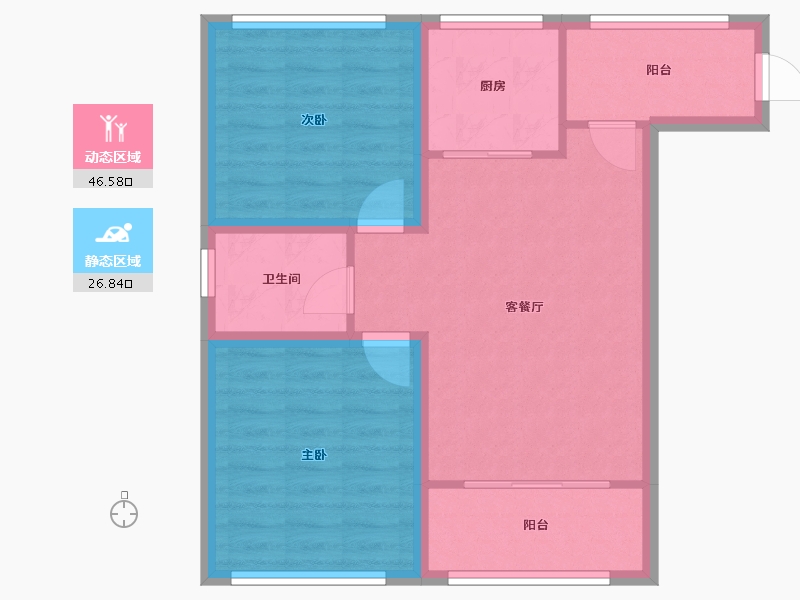 广东省-深圳市-凯德公园1号-65.51-户型库-动静分区