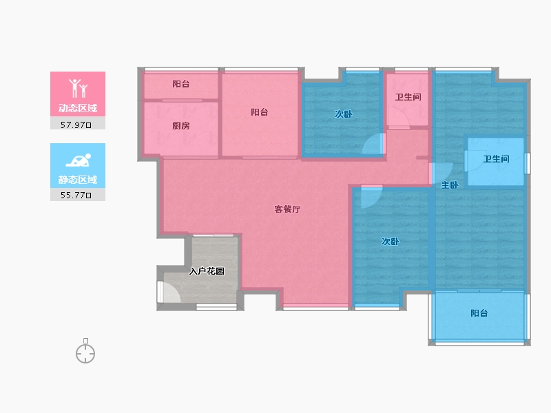 广东省-深圳市-碧榕湾-107.33-户型库-动静分区